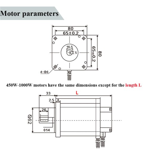 DC Planetary Reducer Variable Speed Controller Brushless Gear Motor 220V 550W - Picture 3 of 14