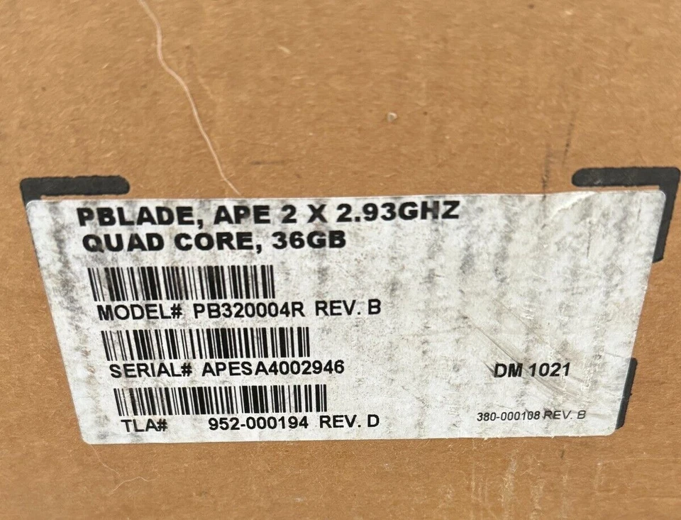 FUJITSU EGENERA PBLADE APE 2 x 2.93GHZ Quad Core DM1021 36GB Model# PB320004R - Image 2 of 4