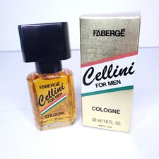 Vintage Faberge Cellini for Men Cologne Splash 1.6 oz / 50 ml New Full