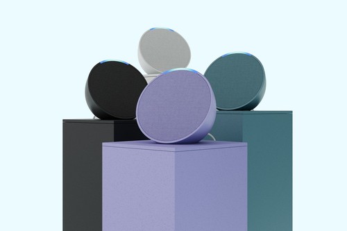 Echo pop alexa bluetooth pulsante microfono colore lavanda - Foto 4 di 4