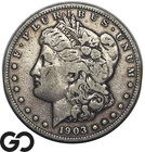 1903-S Morgan Silver Dollar Coin *Key Date, Low Mintage* VG+/Fine