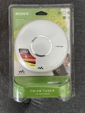 Sony D-FJ041 Walkman Portable CD Player AM/FM Tuner White Factory Sealed. Condit