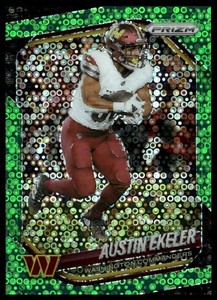 2025 Panini Prizm Football No Huddle Neon Green Austin Ekeler #242