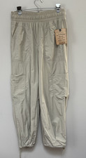 NWT DEMOCRACY "Ab"Solution SKYRISE Womens Khaki Pants Medium Nylon Pull On