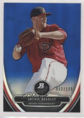 2013 Bowman Platinum Prospects Chrome Blue Refractor 93/199 Archie Bradley sh7