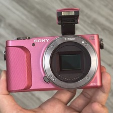 SONY Alpha NEX-3N 16.1MP Body Only Mirrorless Digital Camera - Tested Pink