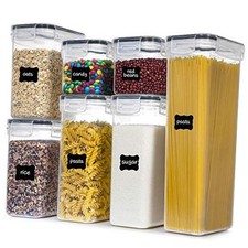 PANTRYSTAR Airtight Food Storage Containers with Lids, 7 PCS BPA Free Kitchen