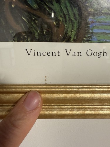 Vincent Van Gogh Framed Print Starry Night - Night Stars Matching Gold Frame - Picture 24 of 24