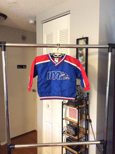 New York Giants Blue and Red Embroidered Nylon Pullover Jacket Youth Toddler 3T