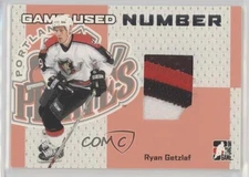 2006-07 ITG Heroes and Prospects Game-Used Number Ryan Getzlaf #GUN-18