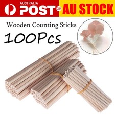 100 piezas varillas de madera para manualidades palillos tacos de madera dura palillos de madera manualidades
