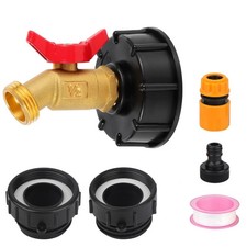 Professional Brass IBC Tote Adapter Valve Kit 3 Sizes For 275-330 Gallon Tanks