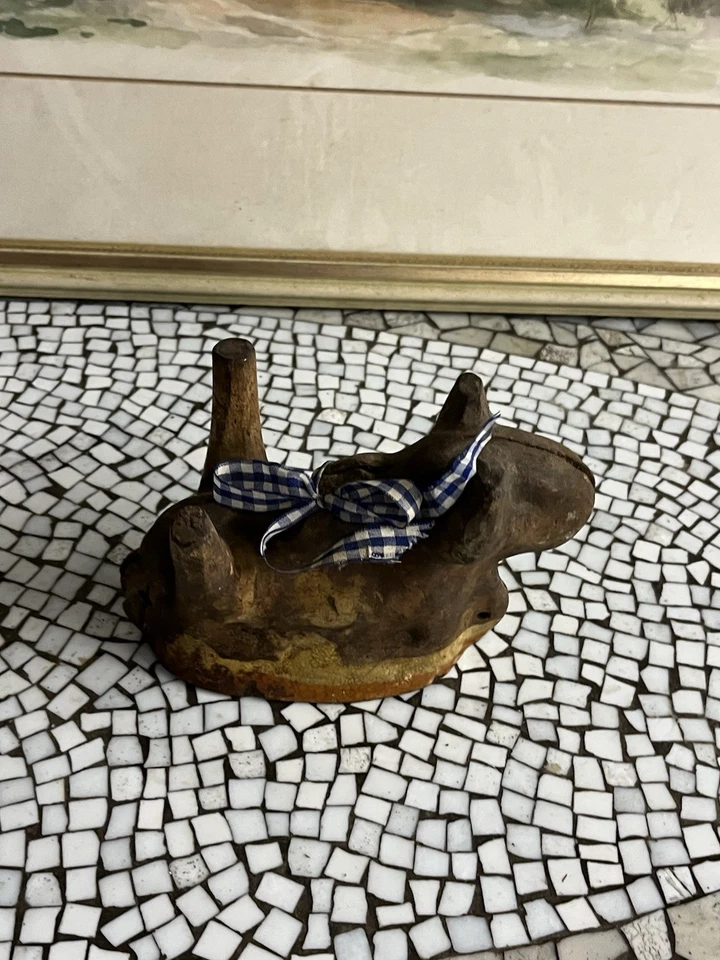 Antike Backform, Schokoladenform, " OSTERLAMM ", Gussform, Keramik, um 1900 - Bild 4 von 4