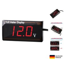 Auto Digital Voltmeter 12V LED Anzeige Spannung Messer für Fahrzeug Motorrad SUV