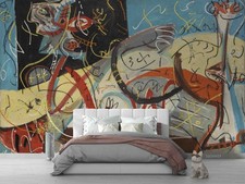 3D Jackson Pollock Oil Painting Wallpaper Wall Murals Removable Wallpaper 31