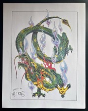 Tattoo Flash - Allen 96 97- 21 Vintage Color Sheets