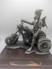 Tudor Mint Myth & Magic “The Triker” Dragon Motorcycle Figurine Mark Locker
