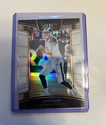 Panini 2018 Select Concourse Jared Goff White Prizm #28 /75 Rams
