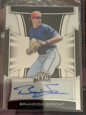 Brandon Sproat Leaf 2025 Metal BA-BS1 Silver Lite Brite Auto /49