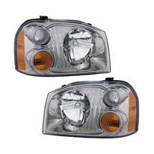 For Nissan Frontier 2001-2004 Headlights Driver And Passenger Side Pair Halogen