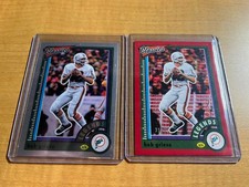 2022 Bob Griese Classics # 130 Red Timeless Tributes #ed 31/75 & Silver Card 130