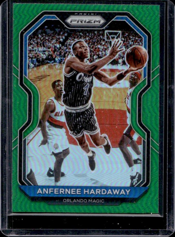 2020-21 Panini Prizm Anfernee Hardaway Green Prizm #120 Magic