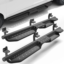 Crew Cab Running Boards 2 Stair Raised Side Step Compatible with 2009-2018 Dodge