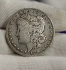1896 O US Morgan Silver Dollar $1 Fine + (Cleaned)