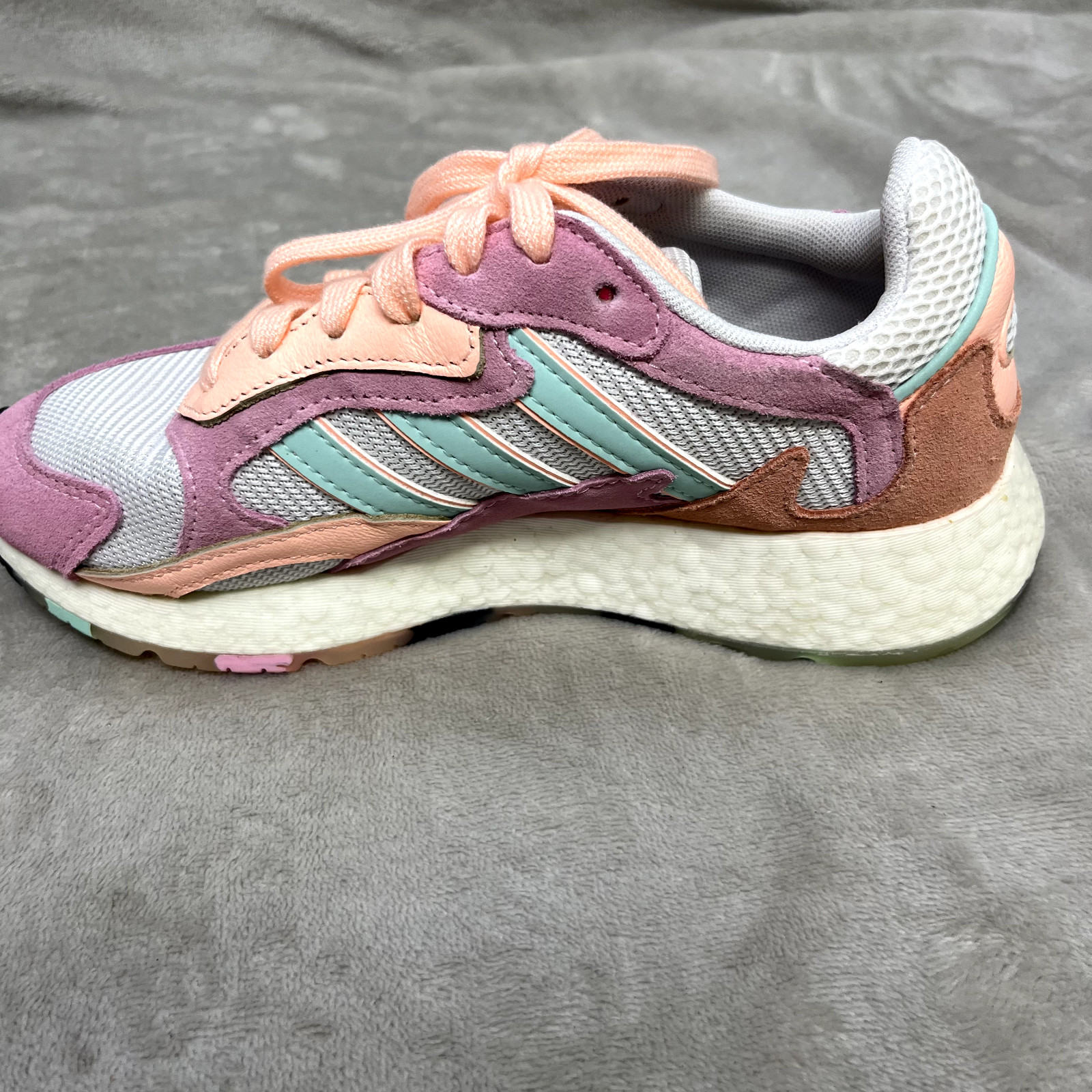 Adidas Originals Tresc Run Boost Pink Women's Retro Shoes Size 4.5 US 4 UK Comfy