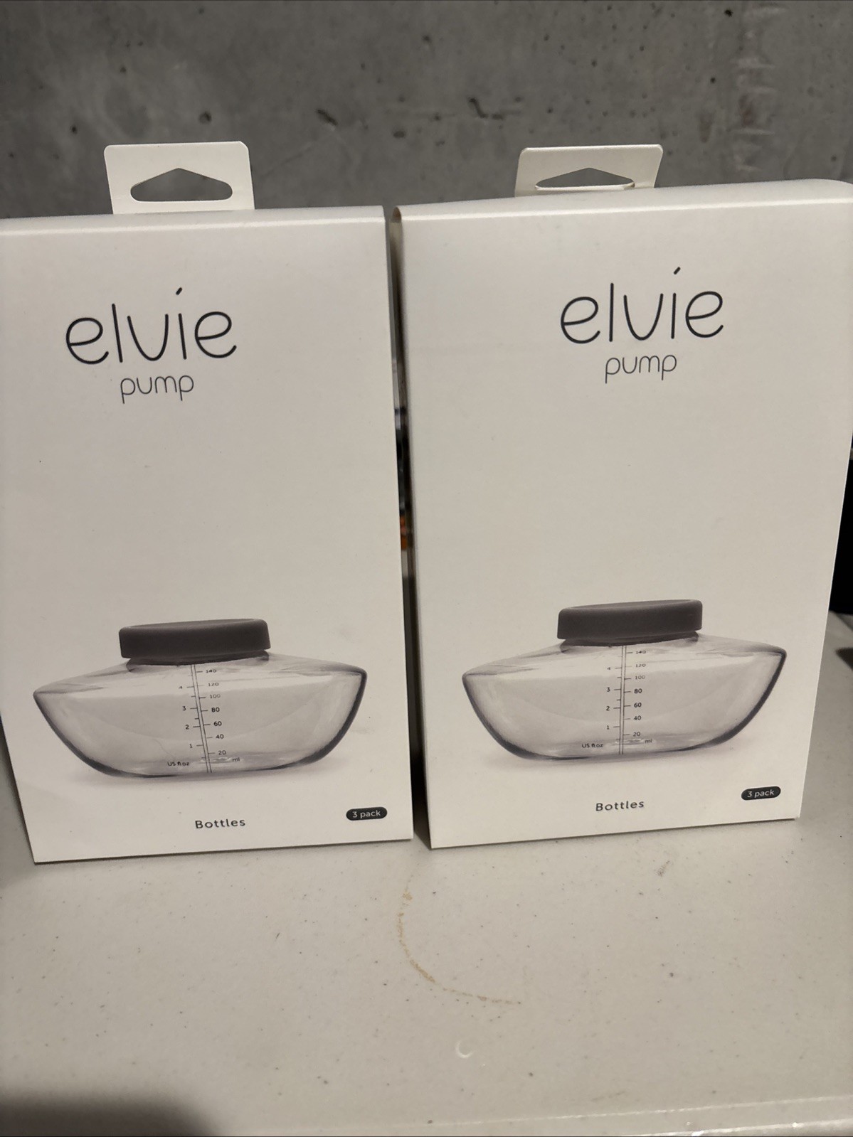 Elvie Pump Breast Milk Storage Bottles (Pack of 6) 5oz Freezer Safe, BRAND NEW