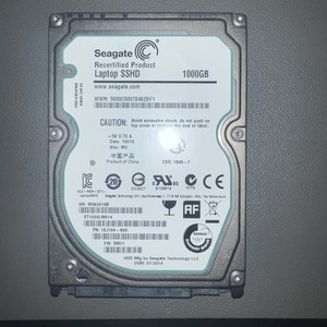 Seagate 1TB SSHD 2.5" SATA – ST1000LM014, Hybrid, geprüft