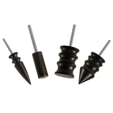 4pcs Leather Burnisher Bits for Rotary Tool, 4 Styles Leather Burnishing Tool