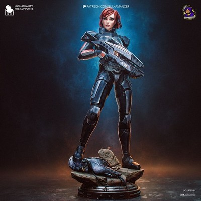 1:8 Commander Shepard Mass Effect UNPAINTED High Quality Garage Kit