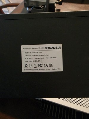 SODOLA SL-SWTGW20SF 8-Port 10G SFP+ Web Managed Layer 2 Switch