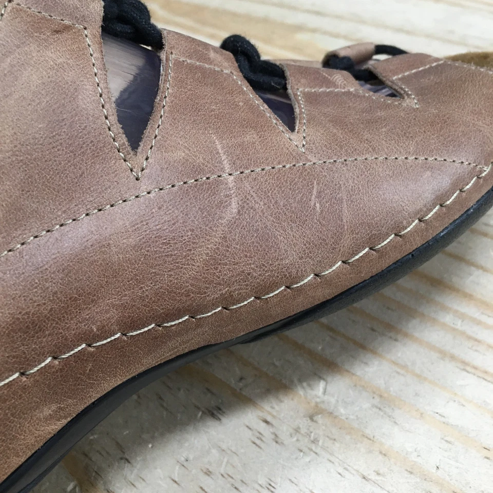 Sandalias Wolky para mujer 40 cometa con cordones marrón informal cómodas punta abierta gancho y bucle Foto 3 de 4