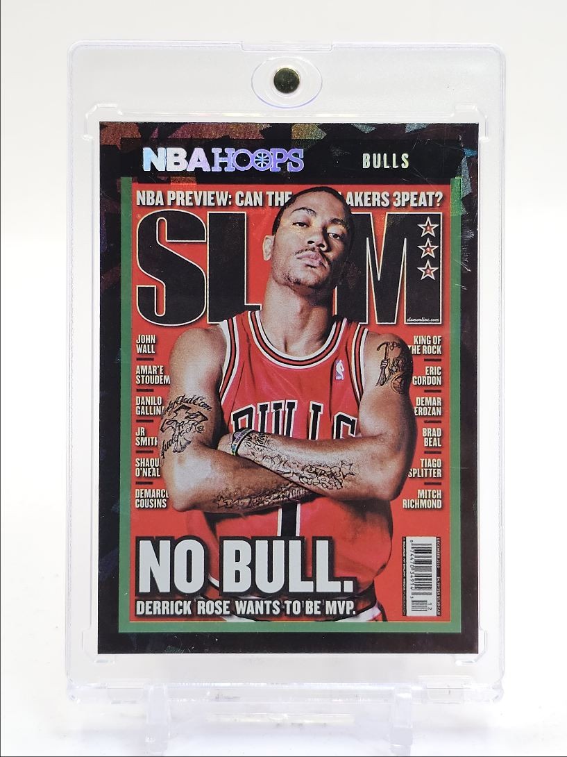 DERRICK ROSE 2021-22 NBA HOOPS SLAM NO BULL GREEN ICE BULLS Q6122