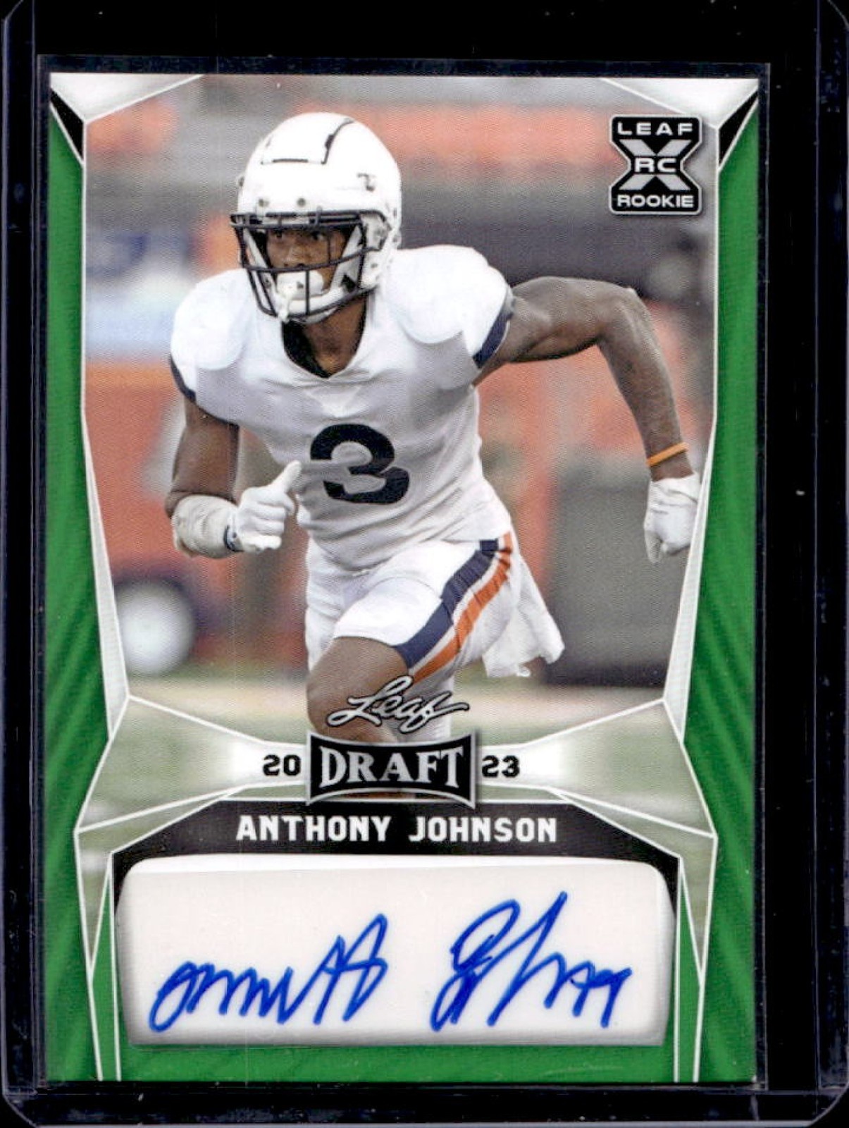 Anthony Johnson Leaf Draft Autographs #AJ1 Green