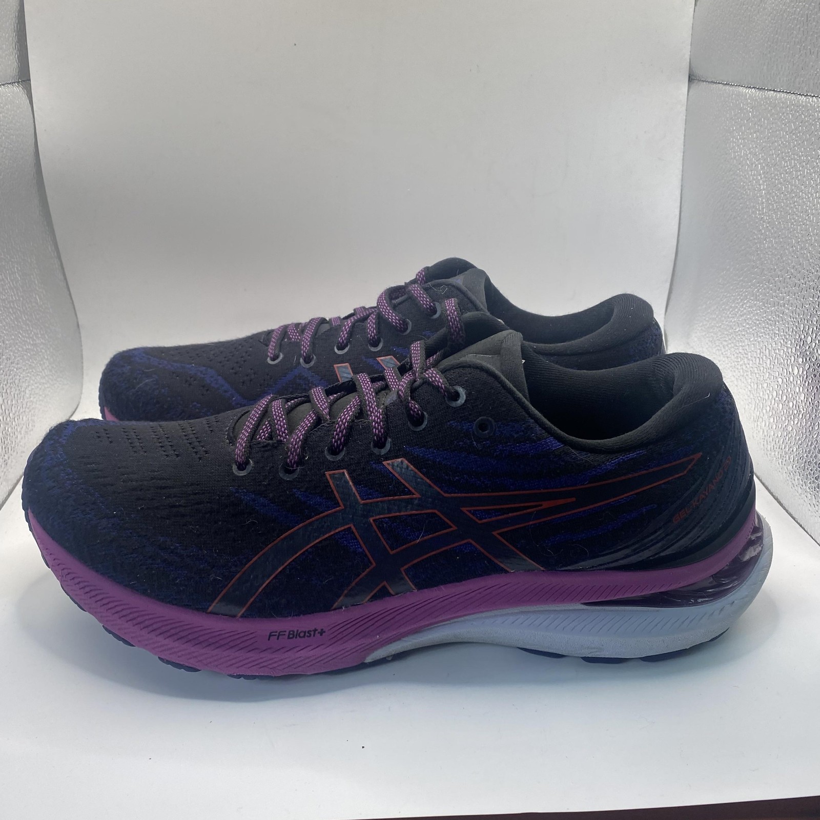 ASICS GEL-Kayano 29 Shoes Womens Size 11.5 Black Purple Running Support Sneakers thumbnail 7