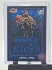 2024-25 Donruss Optic LeBron James #1 Winner Stays Blue Prizm Lakers