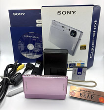 SONY Cyber-shot DSC-T77 pink CCD Digital Camera Japanese Only w/Box 3110654
