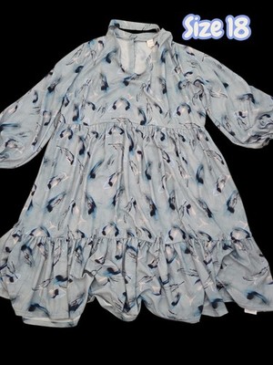 *1706 Lost Ink floral dress women plus size 18