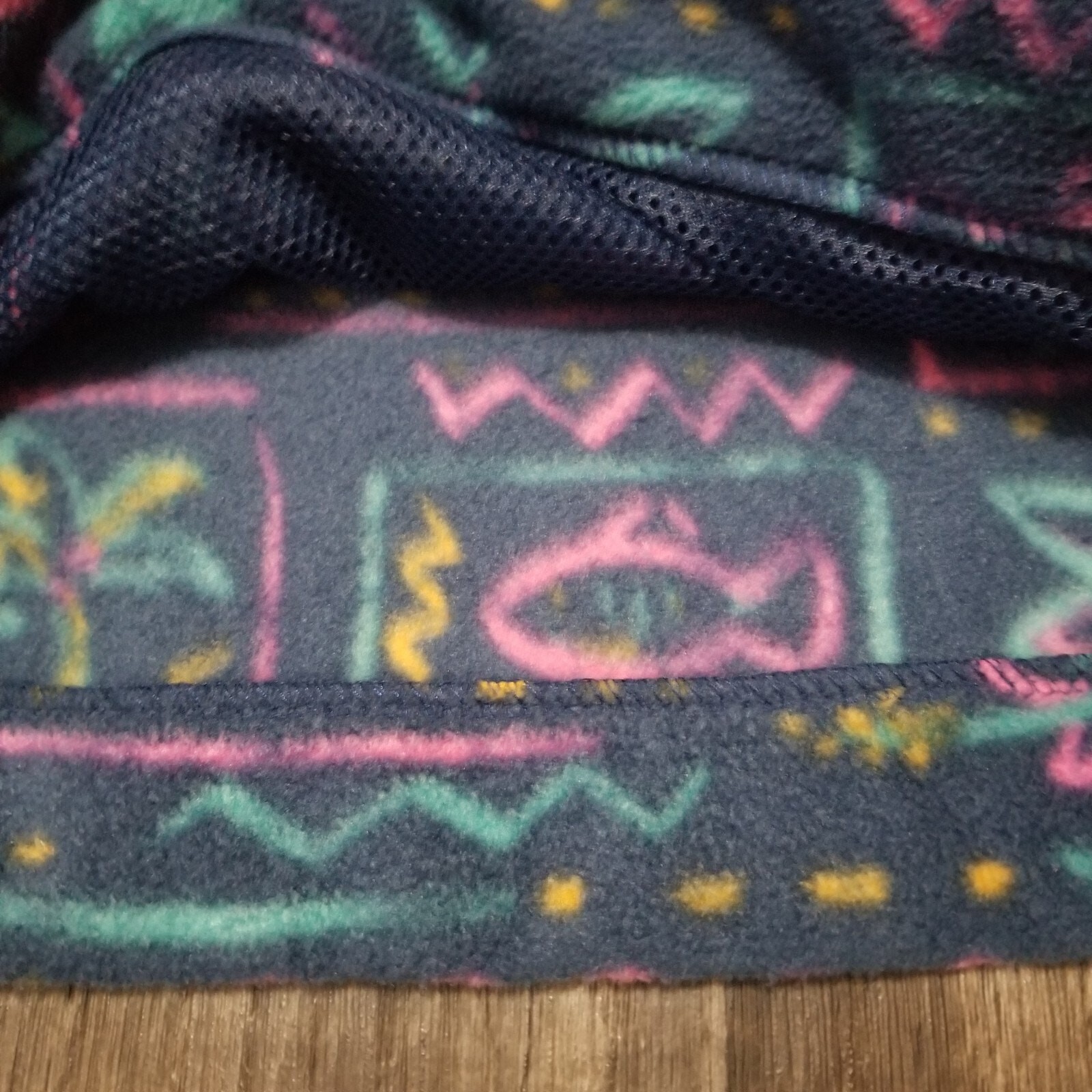 Chubbies Jacket Size Medium Blue Multicolor Patte… - image 8