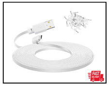 30 Ft Extension Cable for WYZE Cam Pan V3 Pro 90 Degree Micro to USB Power Cord