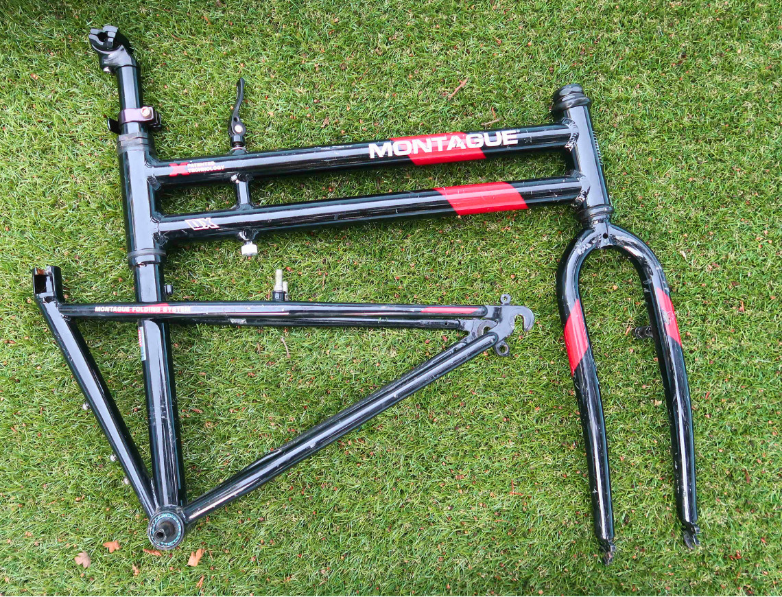Montague DX 18" Folding Bike Frameset for 26" Mountain BikeW