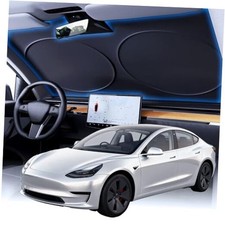 Windshield Sun Shade with Storage Pouch, Thickened Titanium Silver S 59 x31