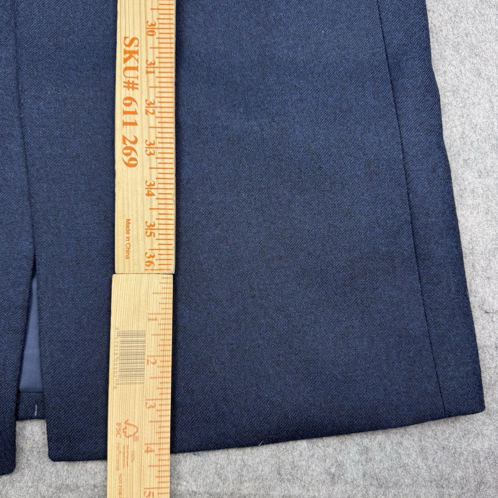 STAFFORD Mens Small NWT Regular Fit 100% Wool Overcoat Trenchcoat $260 MSRP image 5