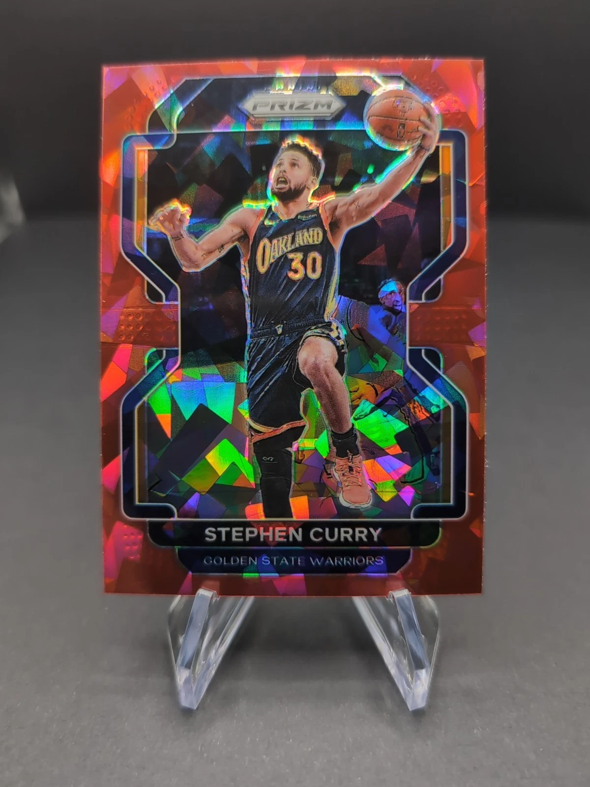 2021-22 Panini Prizm - Stephen Curry #154 Red Ice Prizm