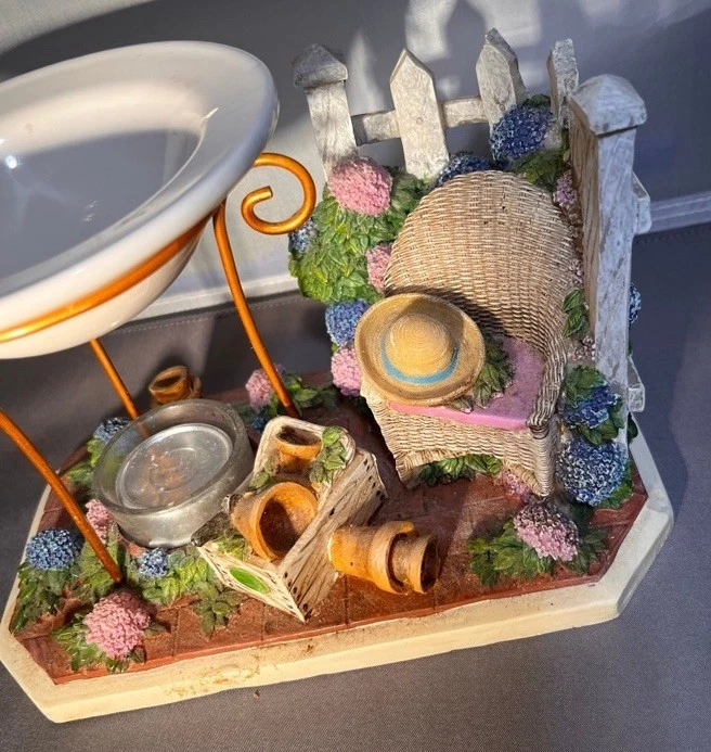 YANKEE CANDLE. Tealight Wax Tart Warmer Burner Spring Country Garden Hydrangeas - Image 3 of 4