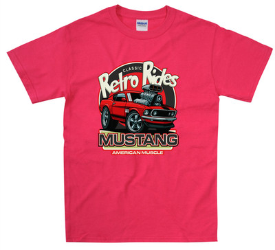 Graphic T Shirt Retro Rides Boss 302 Mustang Custom Printed Design Vintage Top