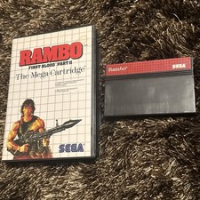 Rambo: First Blood Part II Sega Master System Game + Case No Manual